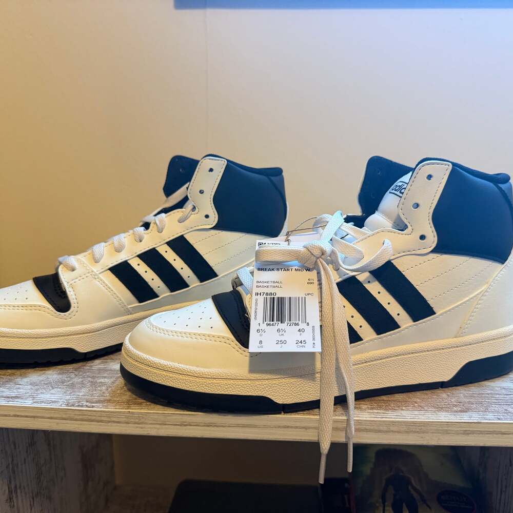 adidas Break Start Mid Women's Performance Sneakers White/Black